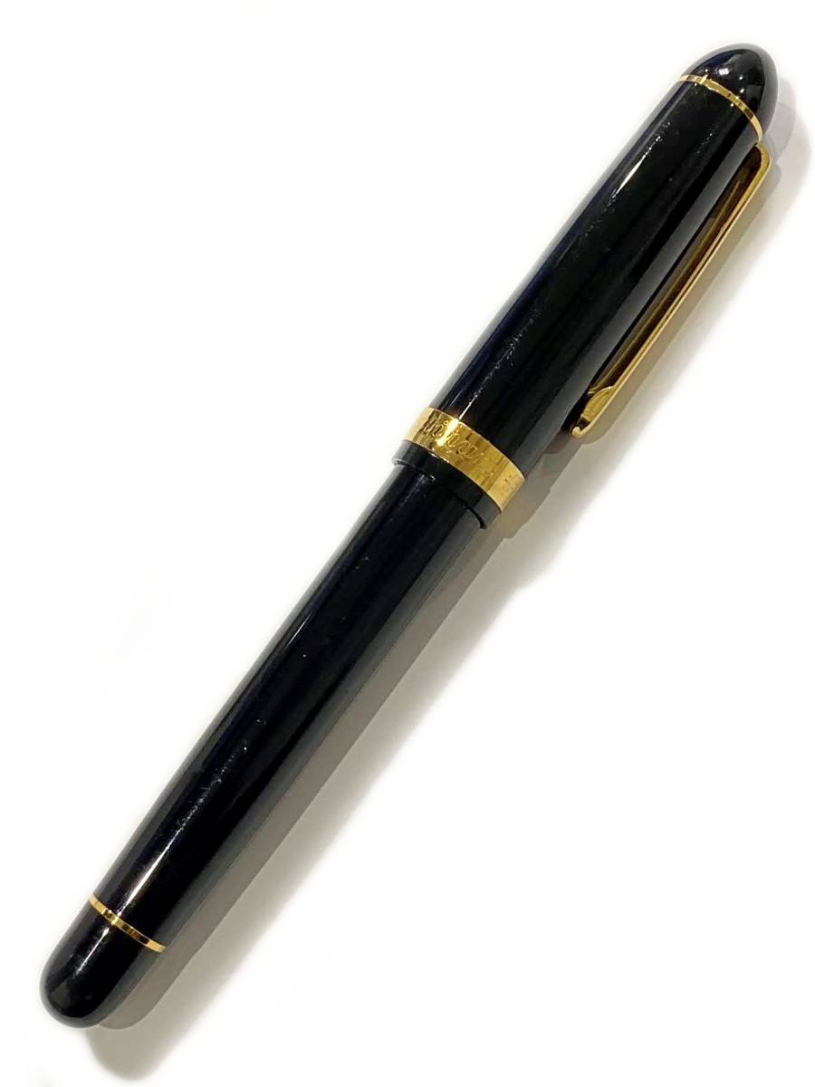 【即決】 PLATINUM プラチナ 万年筆 #3776 センチュリー 14K 585 細 ブラック×ゴールド