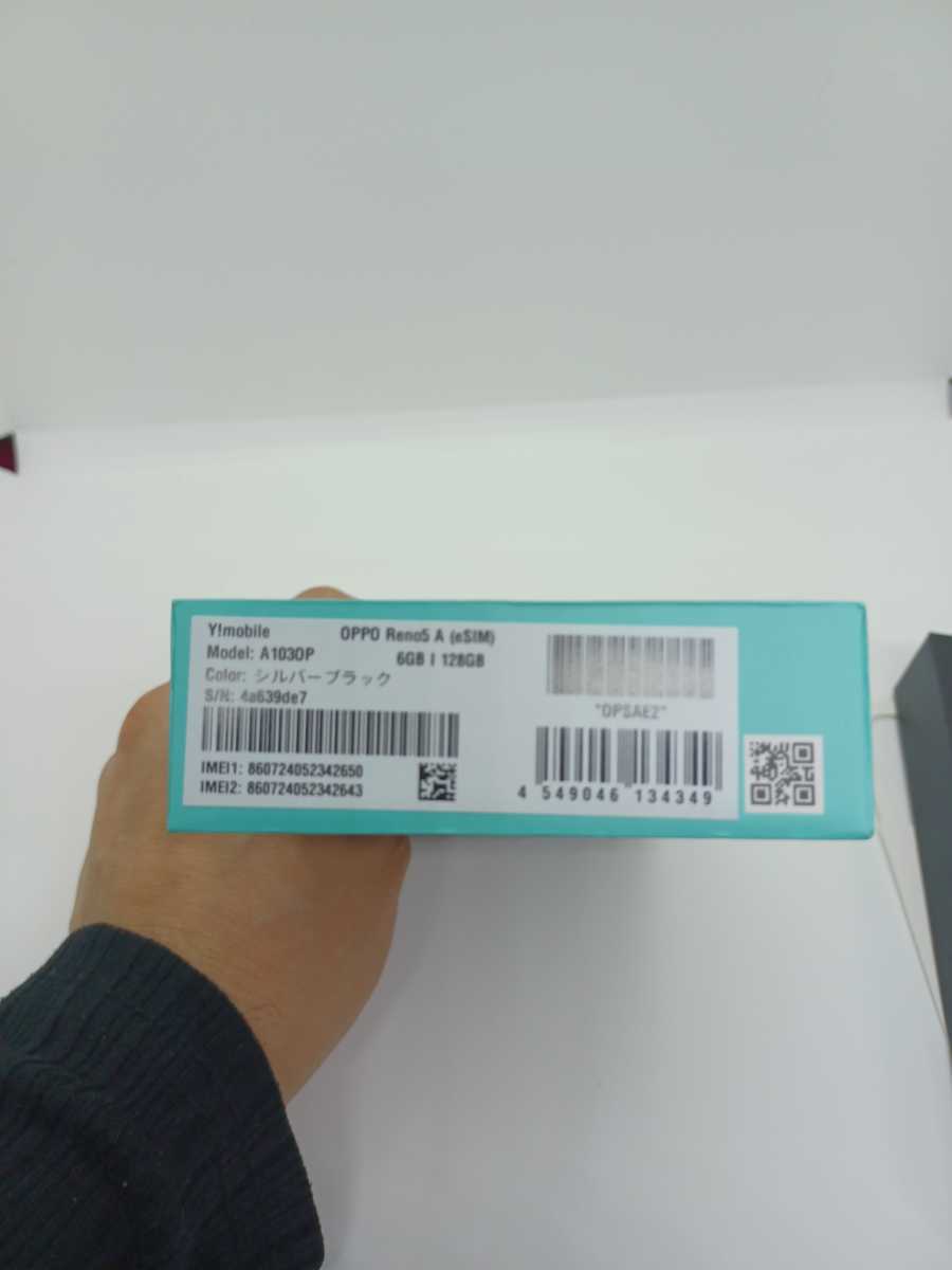 Reno5 OPPO A 完動品 シルバーブラック値 スマートフォン本体 新古品　oppo reno5 A シルバーブラック　simフリー