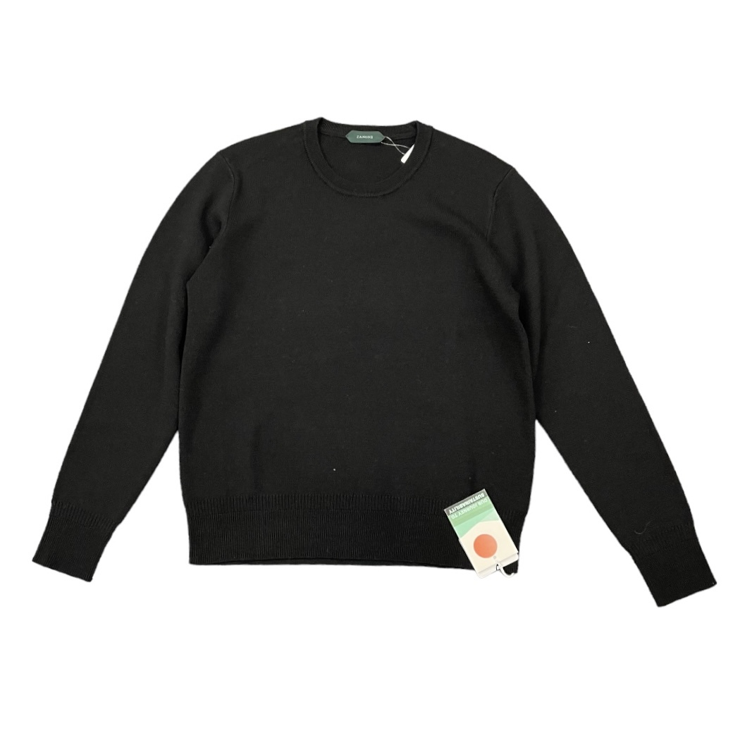 定価38500円 新品 国内正規 ● ZANONE 22AW Milano Rib Crew Neck Sweater ミラノリブ セーター ニット ザノーネ 812874 ZM283 Z0015 44