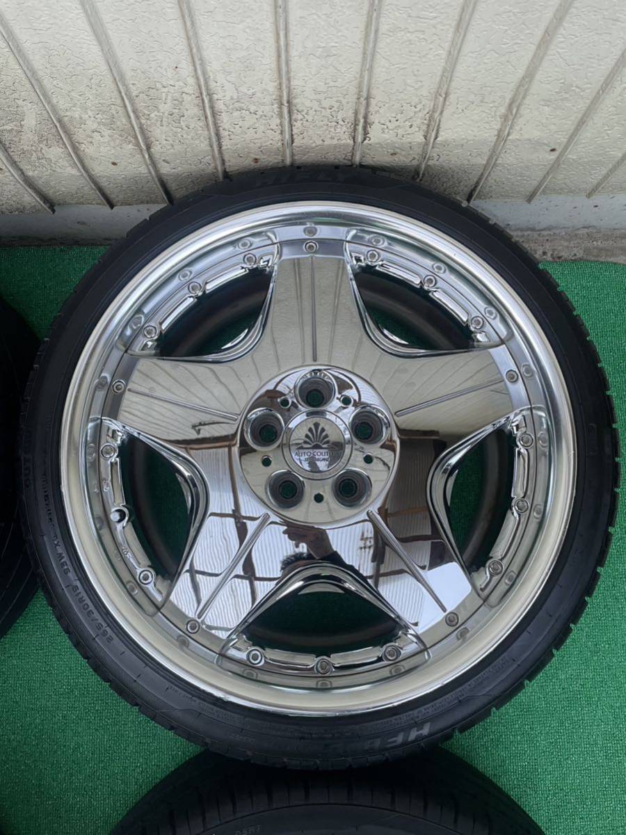 希少AUTO COUTUREオートクチュール メッキ 19インチタイヤ・ホイール4 