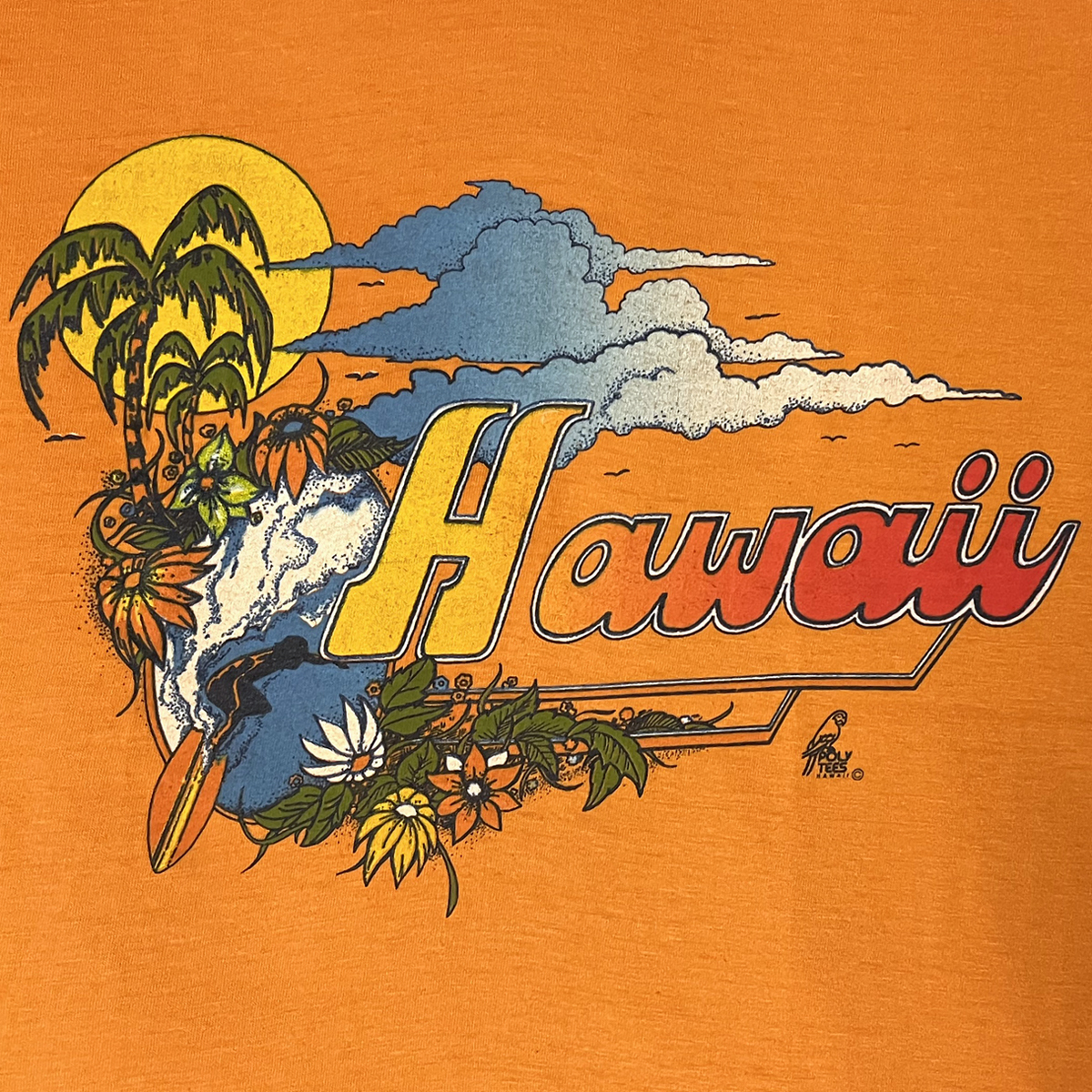 70s グラデーションステッチプリントTee｜トップス