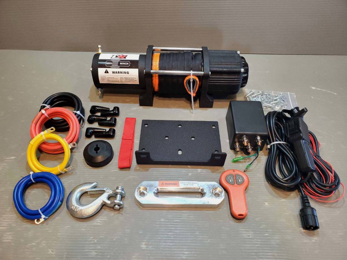  JCR 電動ウインチ 6000ポンド シンセロープ 12Ｖ ジムニー JA11 JA22 JB23 JB43 JB33 JB64 JB74(パーツ)｜売買されたオークション情報、yahooの商品情報をアーカイブ公開 - オークファン その他