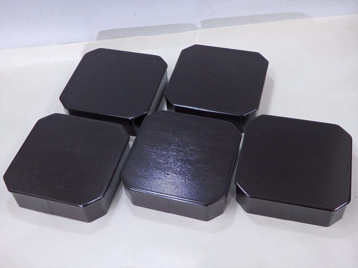 ☆美品！塗師 二代目 助田宗明【木製 縁高重 共箱・栞】五