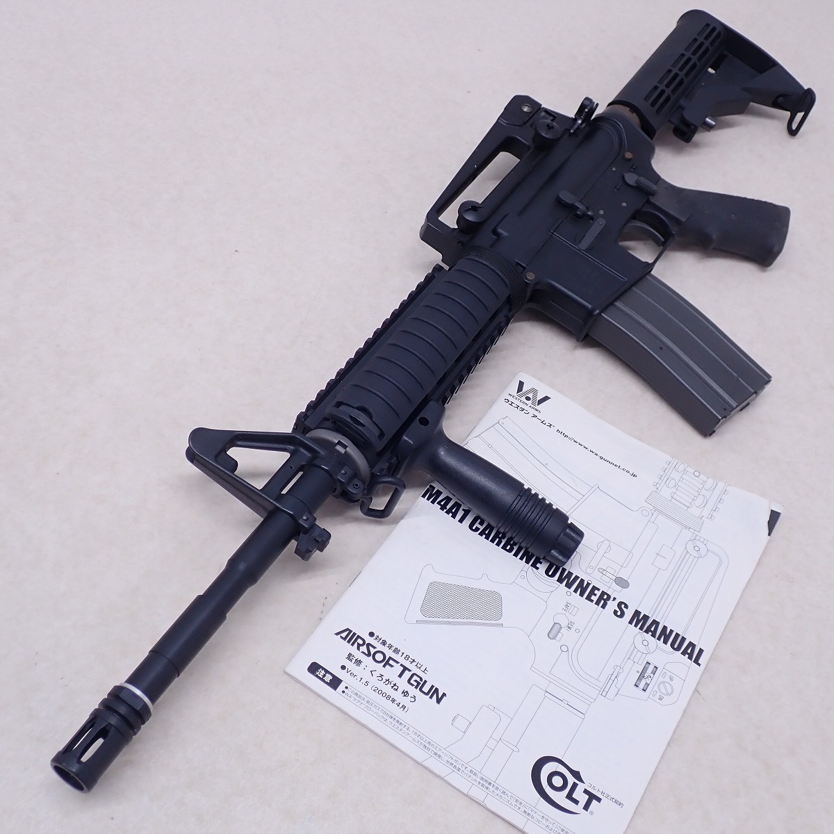 WA M4A1 CARBINE ブローバック ガスガン 美品 M4A1 WA ガスガン ブロー