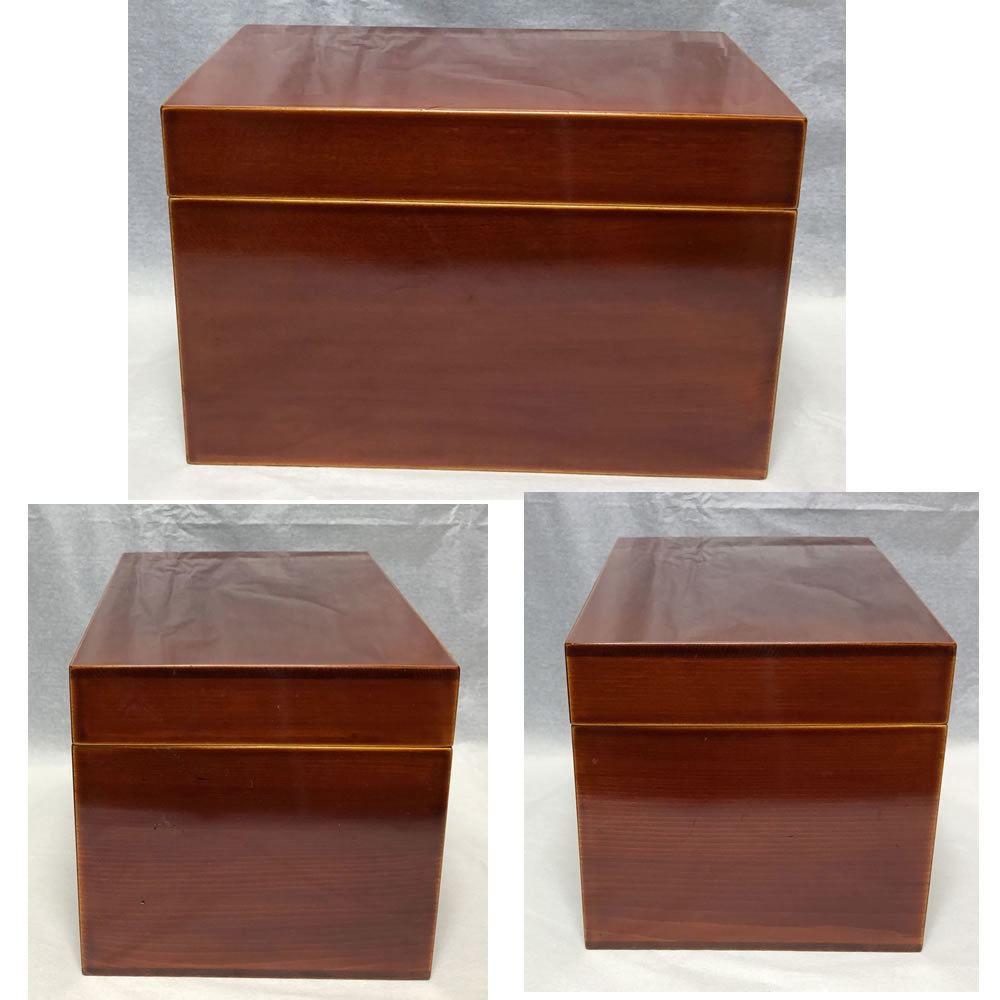 茶箱 野点 飛騨春慶塗 利休茶箱 木製 抹茶碗 振出 棗 茶筅筒 茶道具【