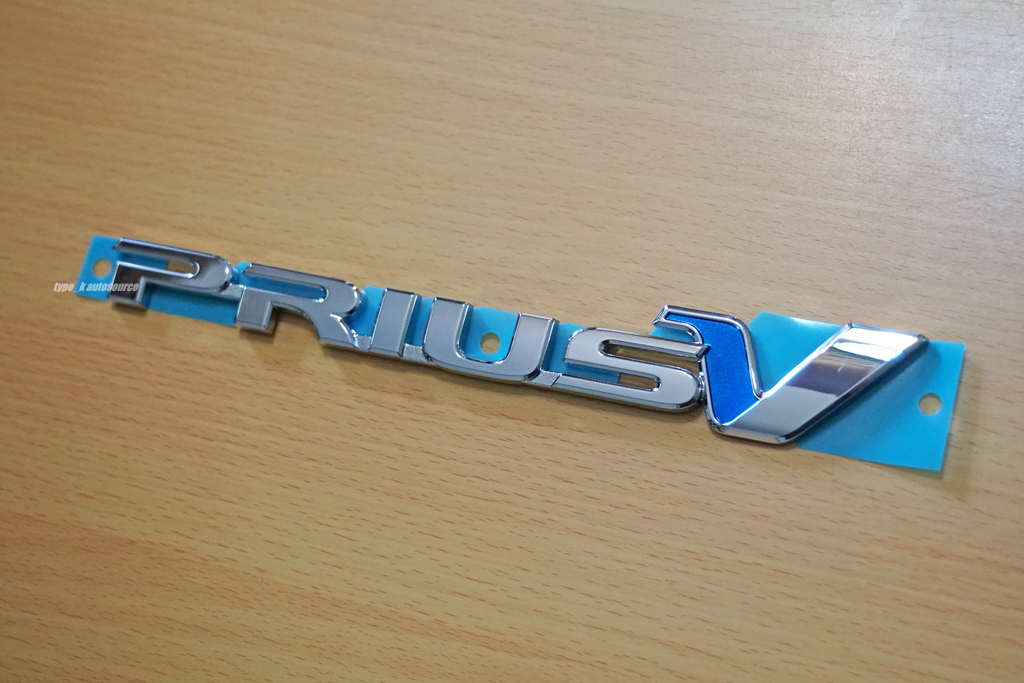 USトヨタ純正 12-17 TOYOTA PRIUS V リア エンブレム USDM北米JDM プリウスα アルファ ZVW40 ZVW41系 HYBRID ハイブリッド