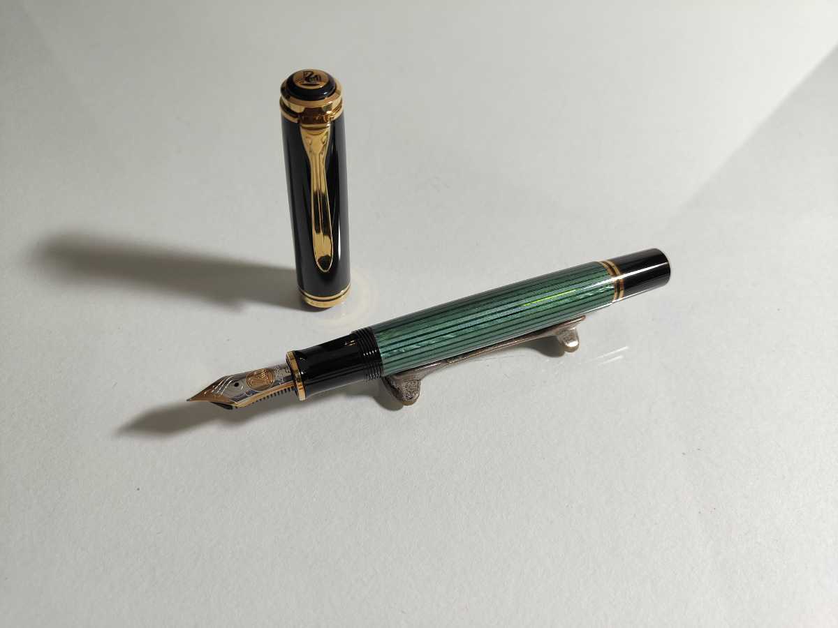 Pelikan Souveran M800 初期型 グリーンストライプ 14C-585 EF  