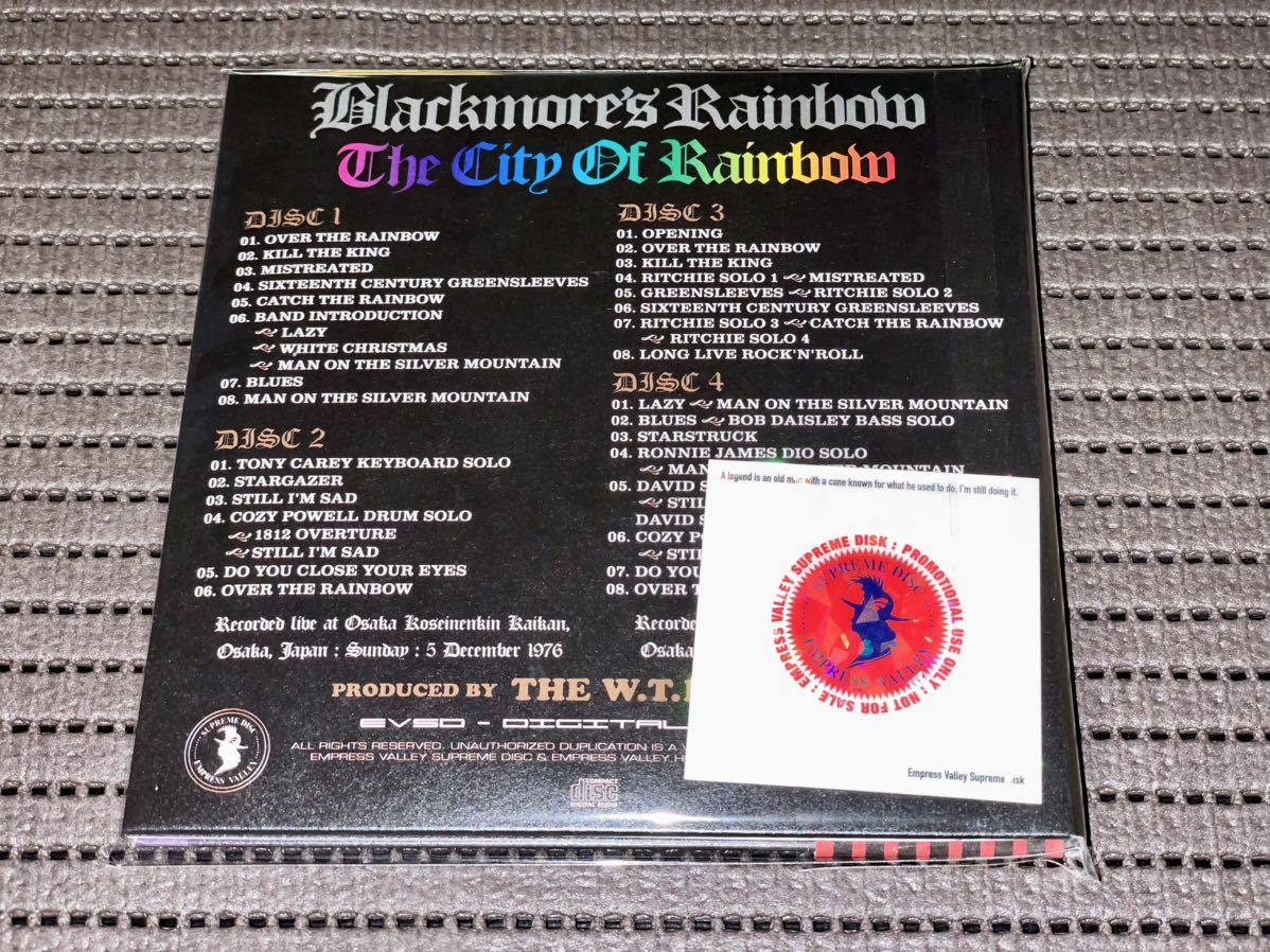 ⁄ 公式通販 RAINBOW リッチー・ブラックモアズ・レインボー Rainbow