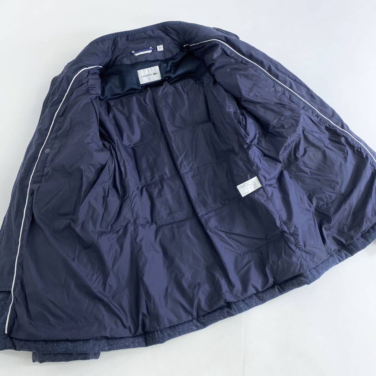 LACOSTE ラコステ ダウンジャケット 48/3 ブルー系 メンズ