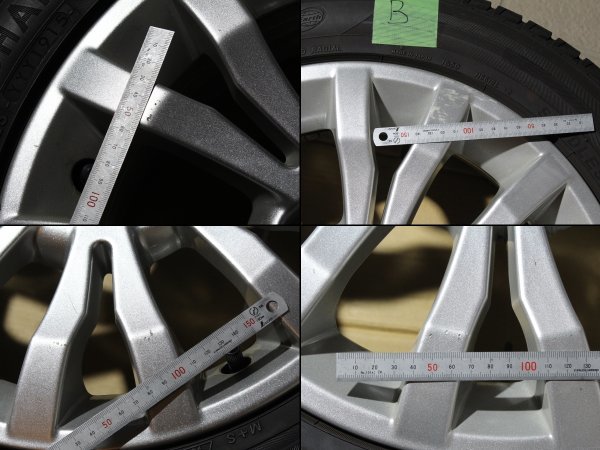 プジョー純正 207 16インチ 6J +27 4穴 PCD108 195/55R16付き ホイール