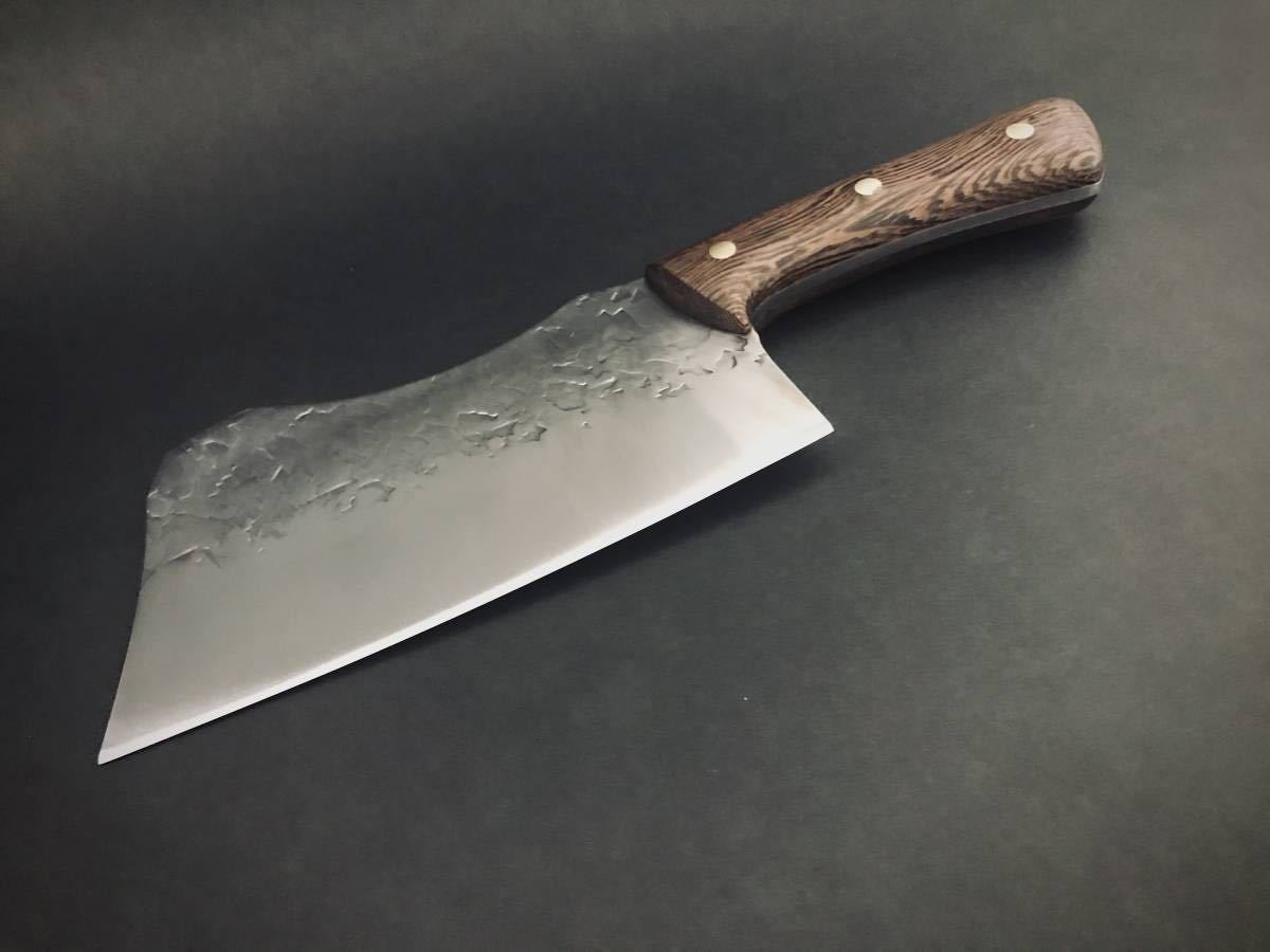 包丁　中華包丁　槌目模様　#123