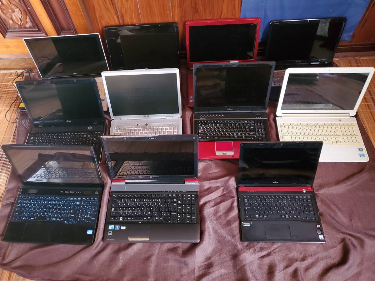 ジャンク】ノートPC 5台まとめ売り NEC HP 東芝 富士通 部品取り 商品