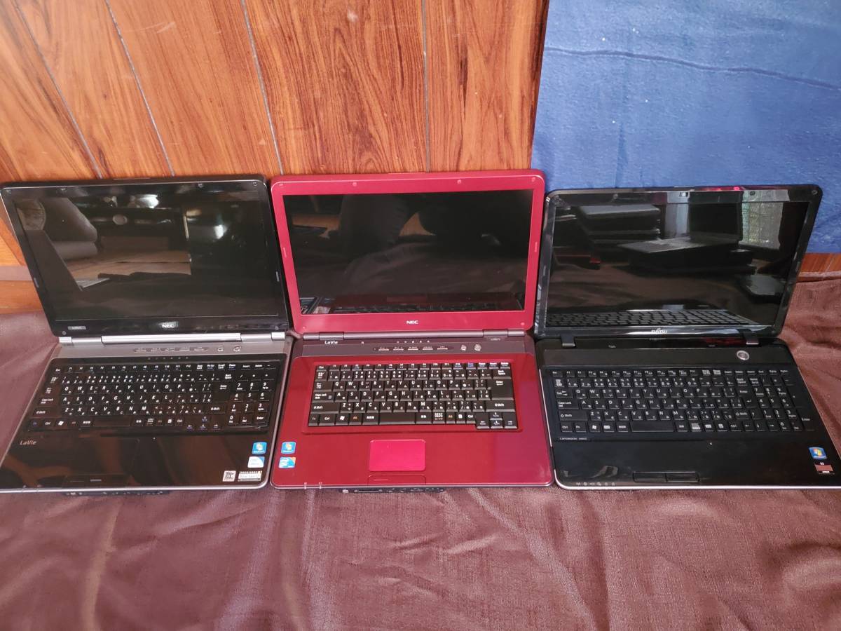 ジャンク】ノートPC 5台まとめ売り NEC HP 東芝 富士通 部品取り 商品