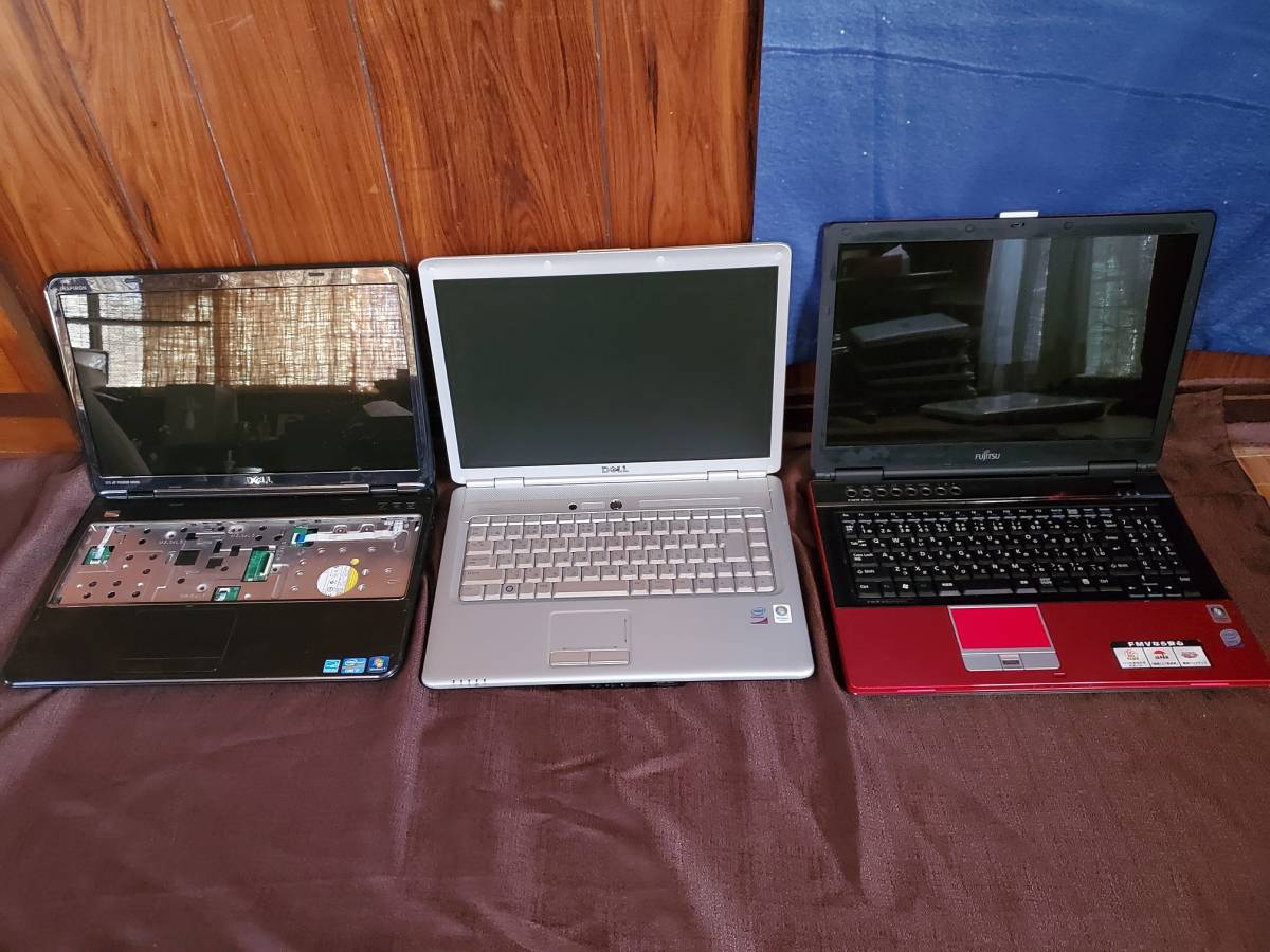 ジャンク】ノートPC 5台まとめ売り NEC HP 東芝 富士通 部品取り 商品