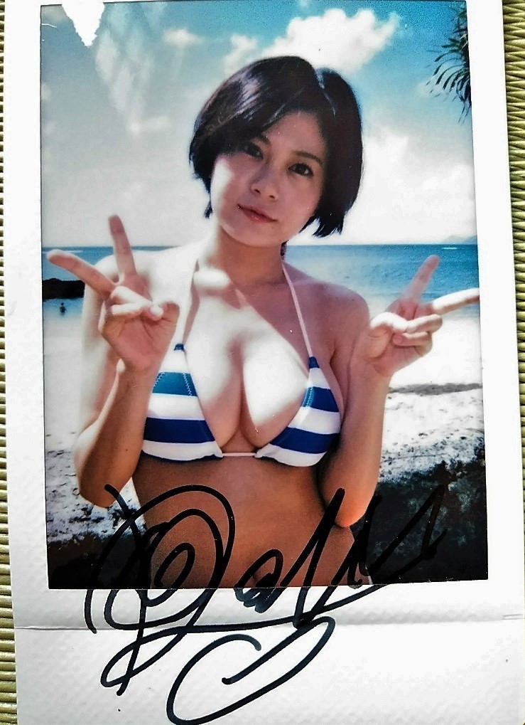 RaMu 直筆サイン入り チェキ 8 撮影現場 水着 DVD RaMuの恩返し 特典