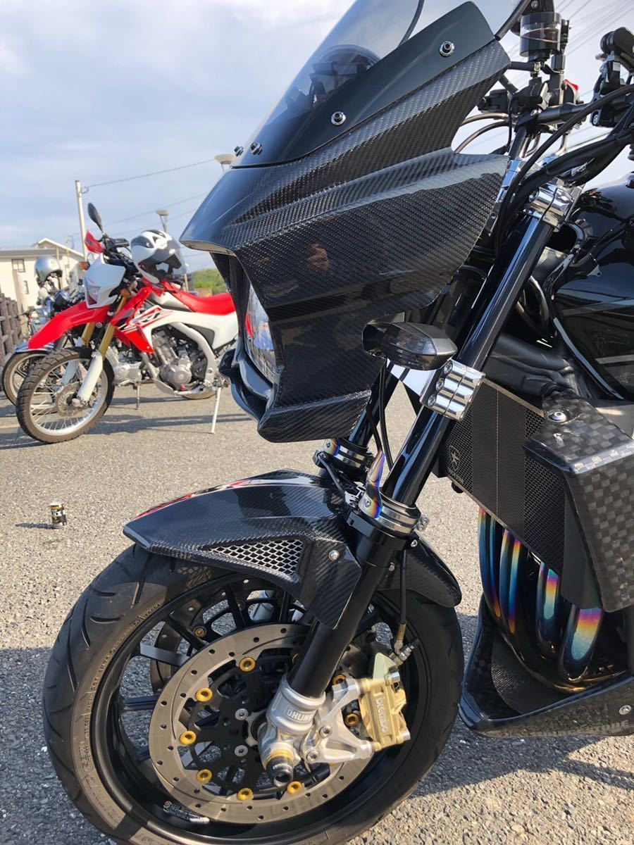 VERTIA 特価 ZRX1100 1200 1200DAEG 綾織りカーボン製 フロント