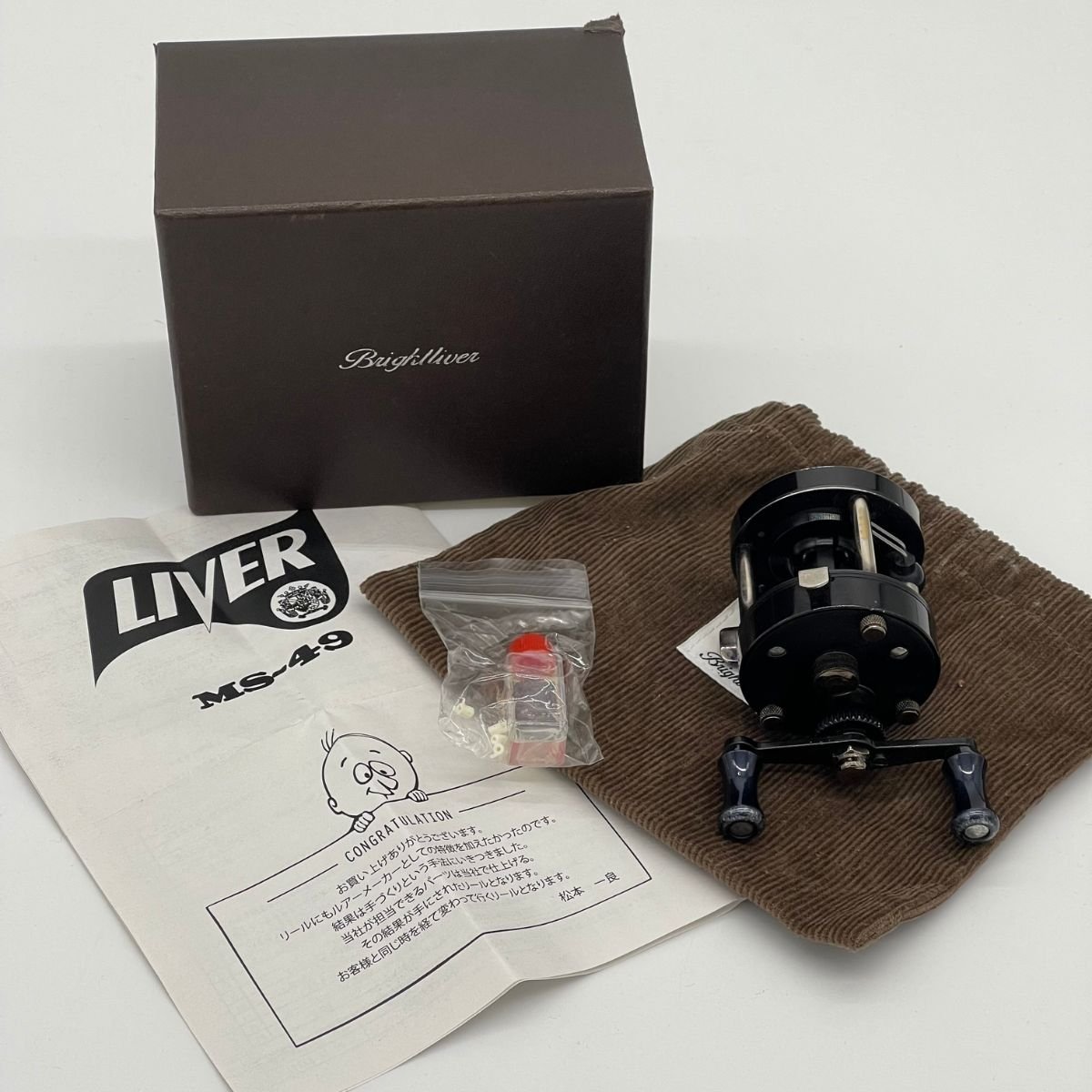A766●BRIGHT LIVER　ブライトリバー●リール ●MS-49A 限定品　ブラック