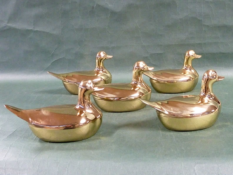 スワン 白鳥 金属 真鍮 置物 小物入れ swan アンティーク雑貨 オブジェ