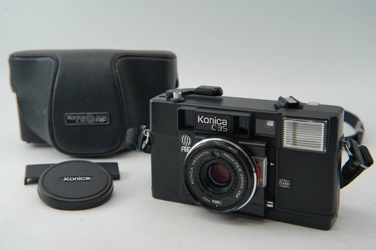 露出計 動作 【 並品 】 コニカ KONICA C35 Flash matic ブラック