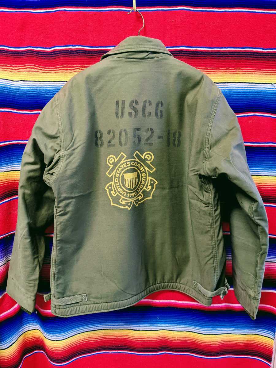 80s USCG 米軍実物 A-2 デッキジャケット ヴィンテージ 80年代 USN