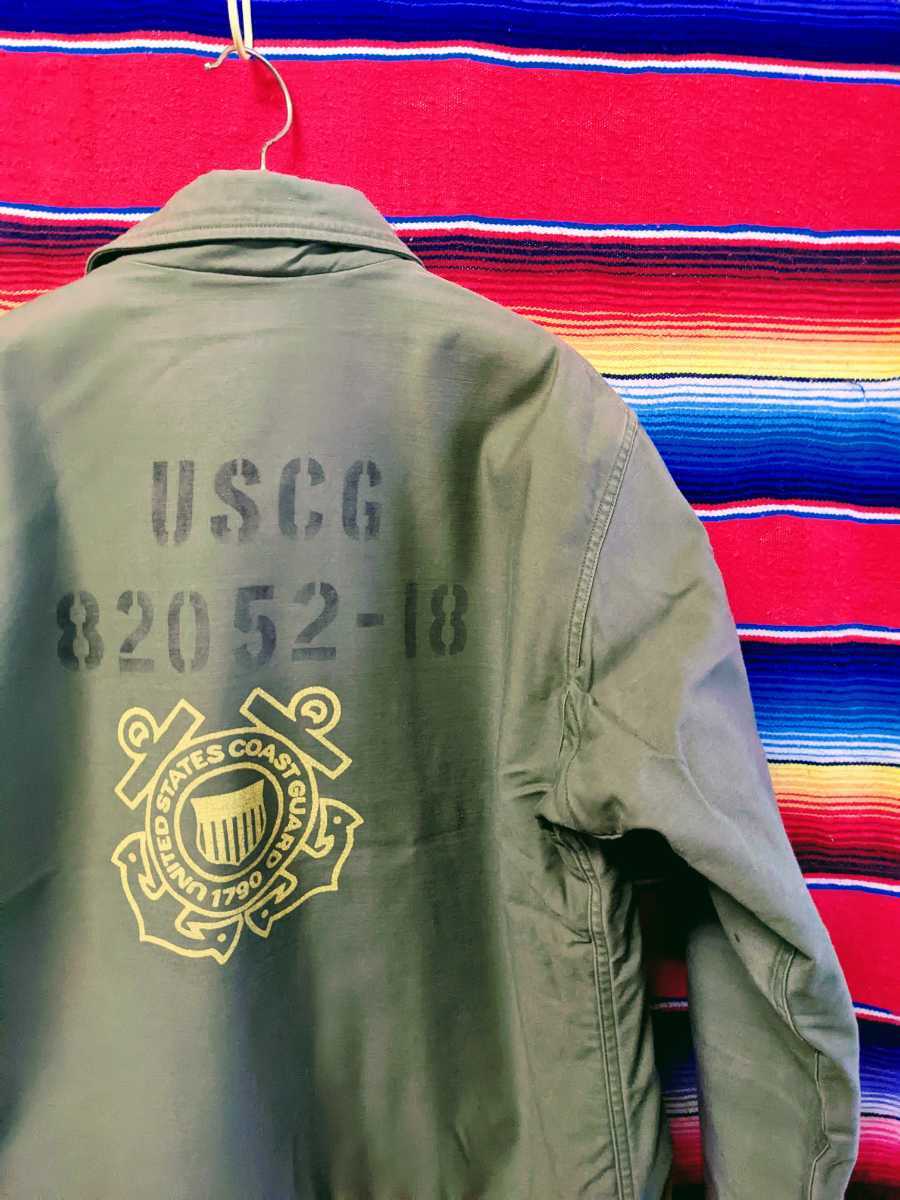 80s USCG 米軍実物 A-2 デッキジャケット ヴィンテージ 80年代 USN