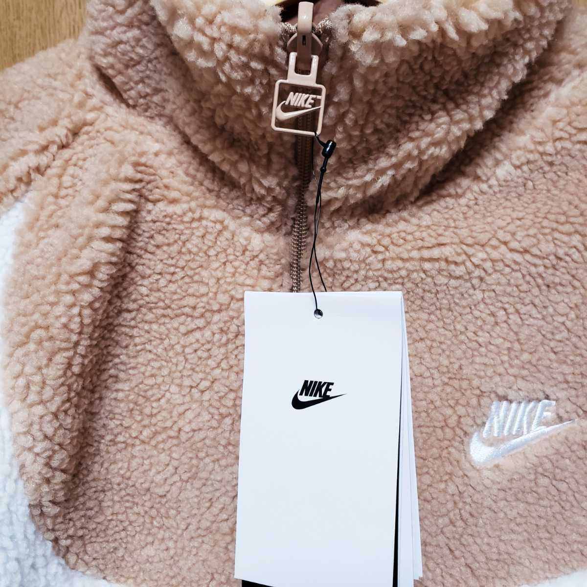 新品】NIKE Lサイズ ビッグスウッシュ リバーシブル ボアジャケット 