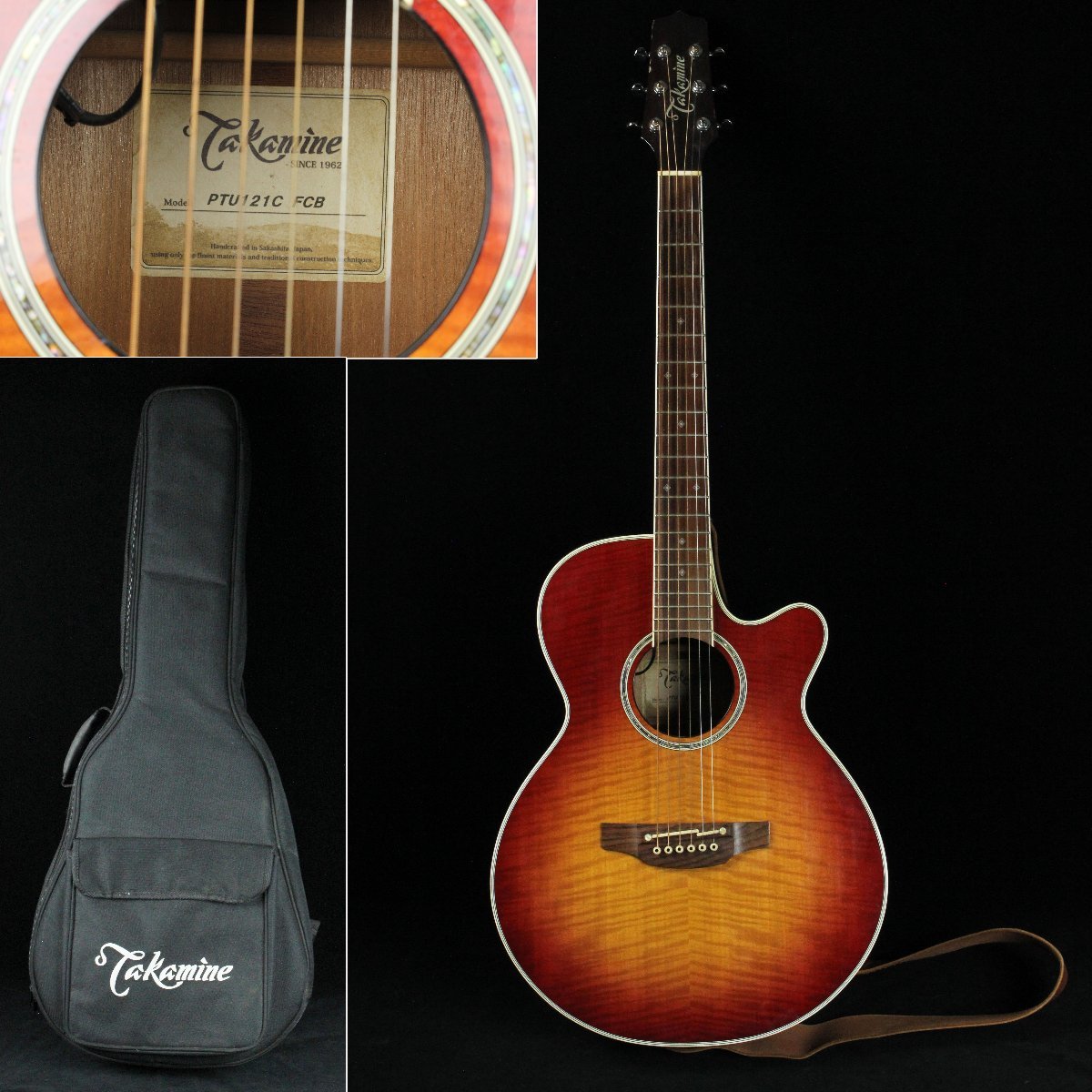 昊】Takamine タカミネ アコースティックギター エレアコ PTU121C FCB