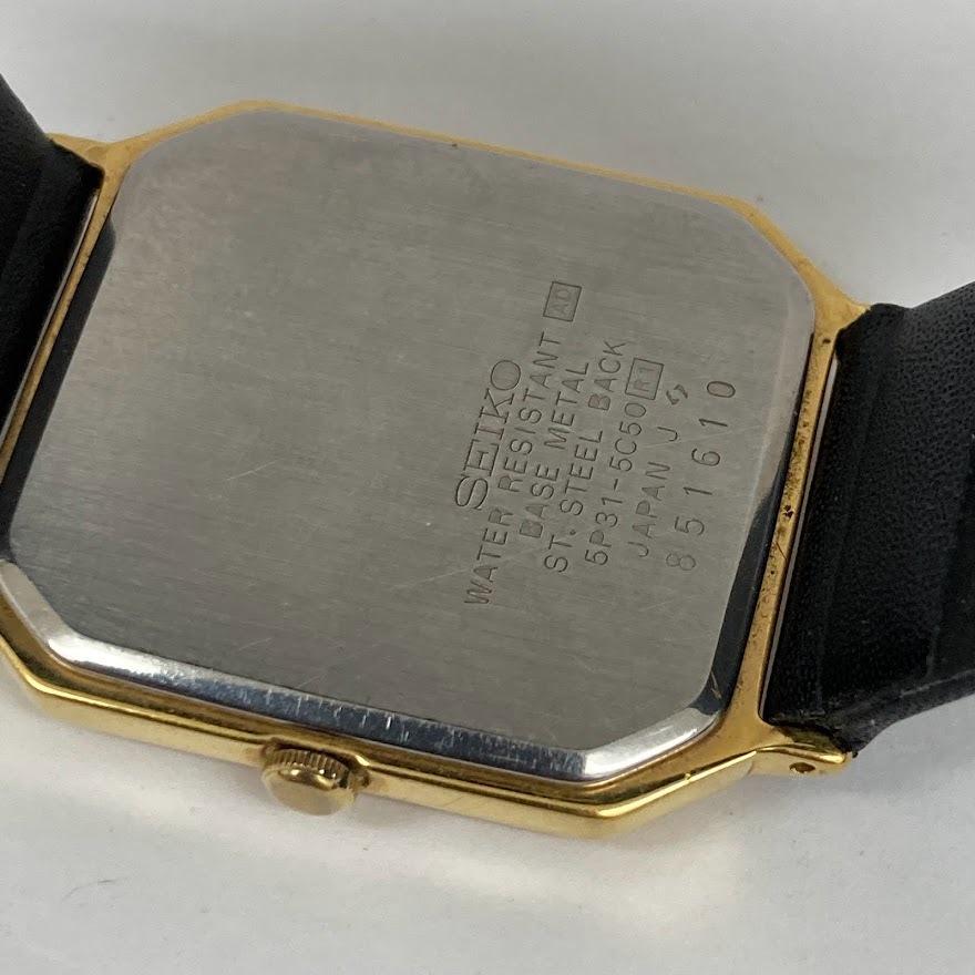 稼動品】SEIKO クォーツ 腕時計 5P31-5050 SEIKO セイコー 5P31-5020 
