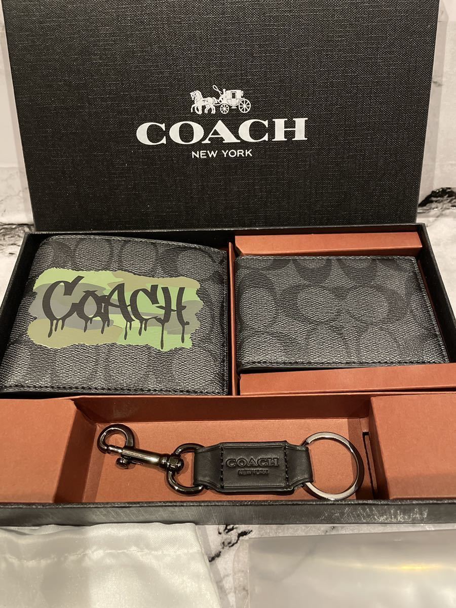 COACH 2つ折り折り財布ギフトセット COACH コーチ 二つ折り財布