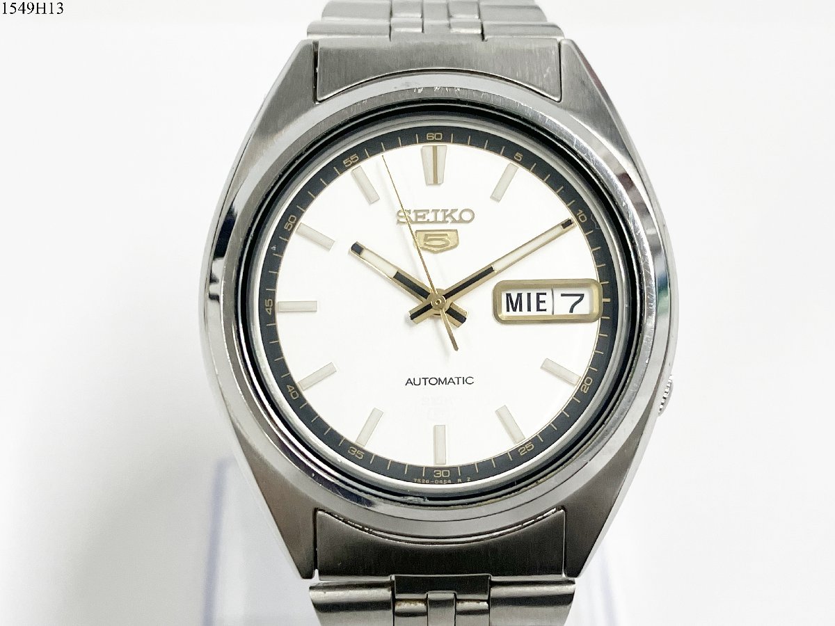 ☆稼働品◎SEIKO 5 セイコー ファイブ 7S26-3180 デイデイト 3針 