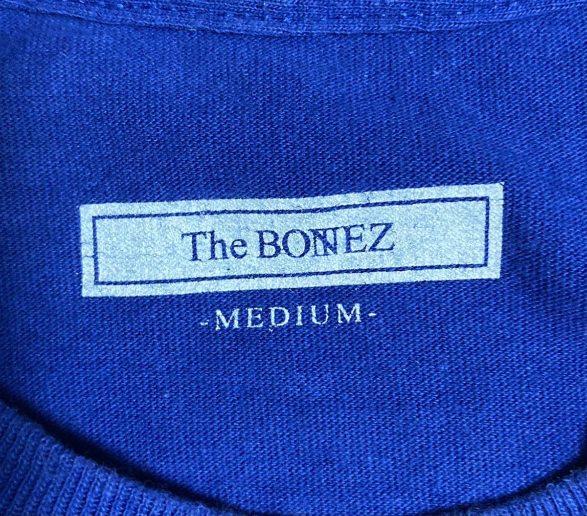 The BONEZ WOKE INDIAN Tシャツ 青 M ザボーンズ 限定品] 【公式通販】