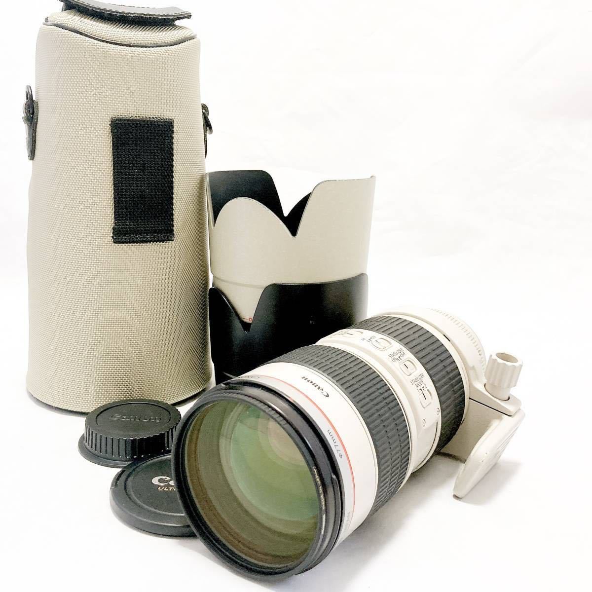 ★☆【外観美品+付属品多数！】 Canon EF70-200mm F2.8L IS USM (フード付き) キヤノン☆★