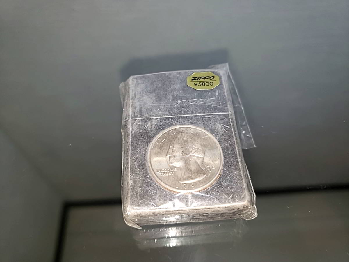 ZIPPO ジッポー ライター LIBERTY リバティコイン オイルライター zippo コイン リバティ LIBERTY 1991 バレル加工  1998