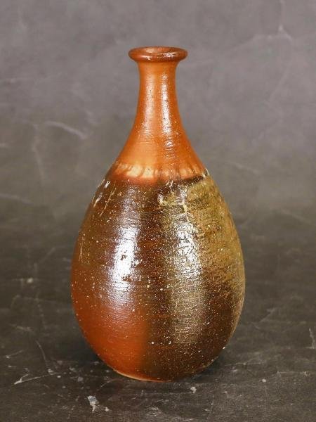 共箱 備前焼 真作WISH伊勢崎淳「備前 高さ21cm 花入」備前焼 花器 【