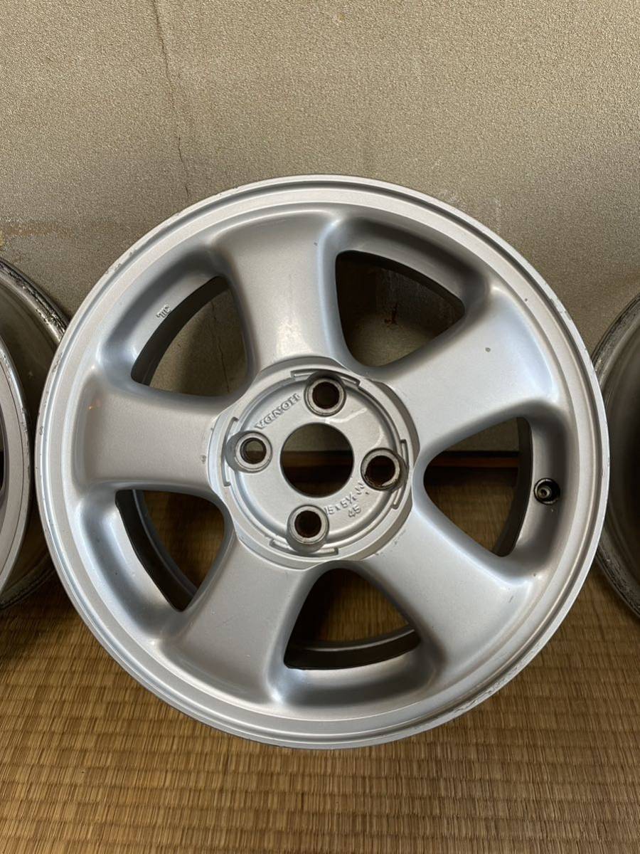 eg6 SIR 特別仕様　SIR-s 純正オプション　ホイール　15インチ 美品】EG6 シビック sir-s純正アルミホイール 15インチ 100-4穴 92-95