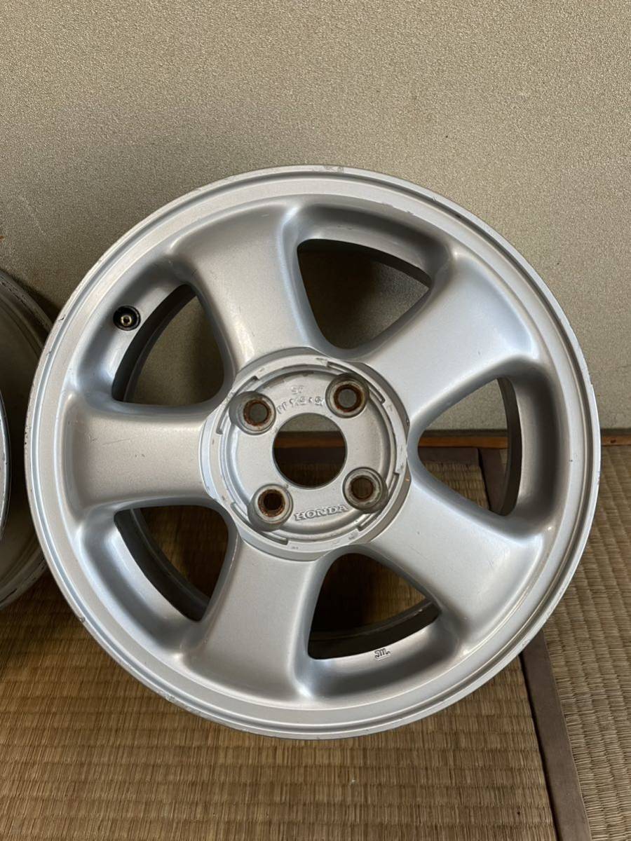 eg6 SIR 特別仕様　SIR-s 純正オプション　ホイール　15インチ 美品】EG6 シビック sir-s純正アルミホイール 15インチ 100-4穴 92-95