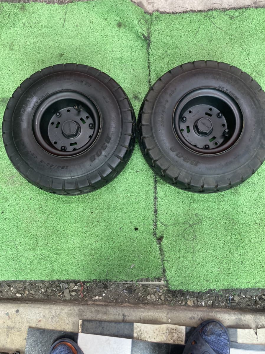 ジャイロ　キャノピー　X UP等に　純正6穴ホイール＆タイヤセット　9部山位