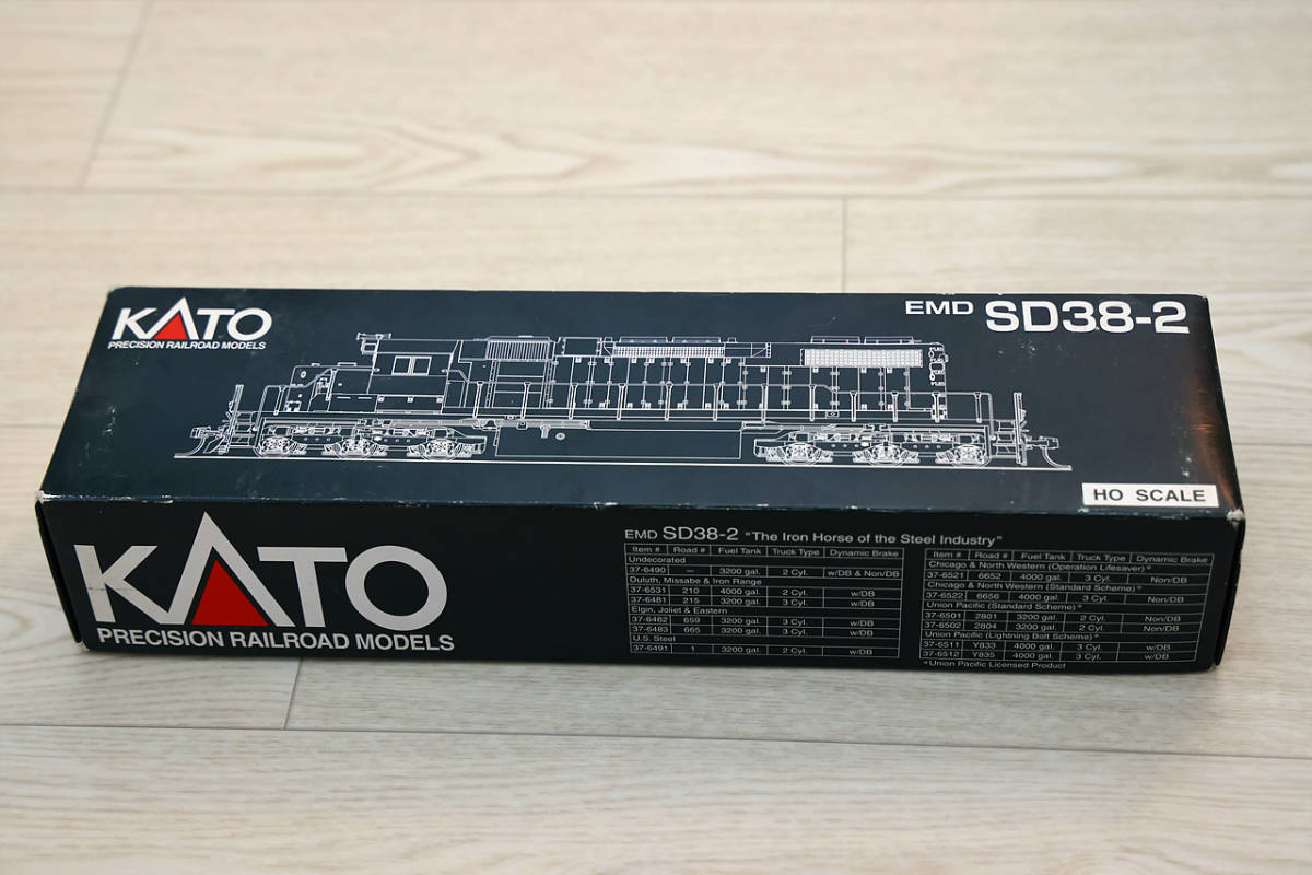 中古品 KATO HO 37-6512 SD38-2 ディーゼル機関車 