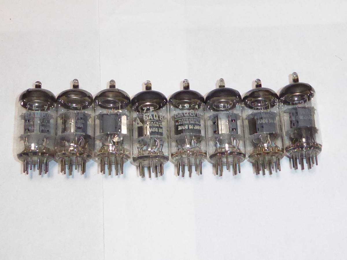 その16， 6AQ8， ECC85， 8本 松下製 真空管 動作未確認 ナショナル