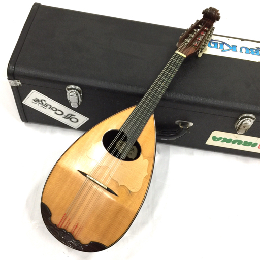 川田一夫 マンドリン 1978.12 日本製 ヴィンテージ ビンテージ 弦楽器 社外ハードケース付 弦楽器 楽器 QG012-55