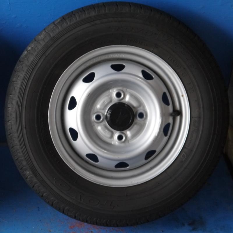 社外　12インチ　4穴マルチ　2021年製　145R12 LT 6PR　TOYO　4本セット