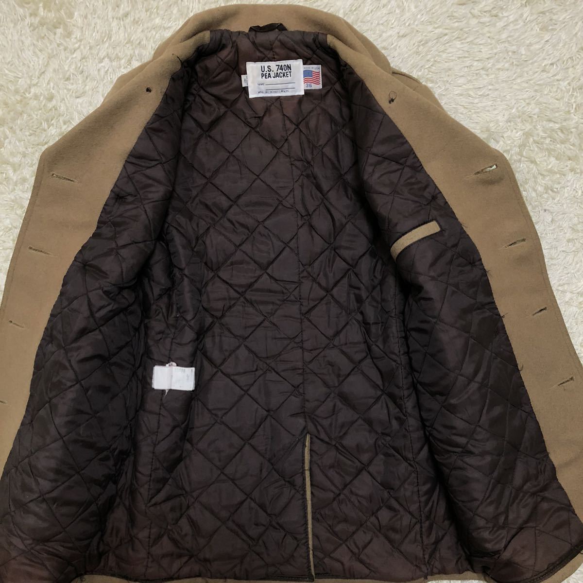 美品【大人のお洒落】Schott ショット Pコート ピーコート ハーフ