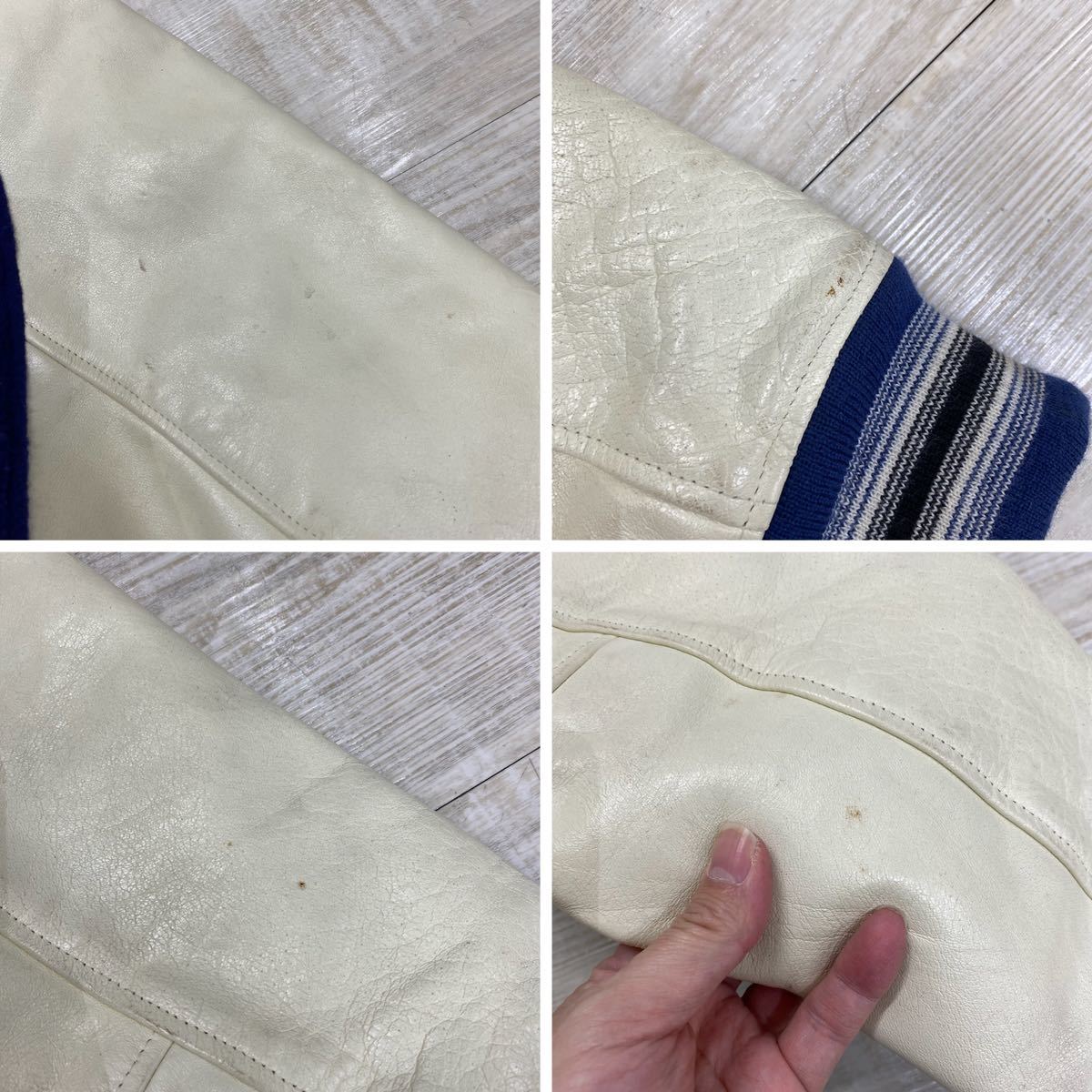 MAD HECTIC マッド ヘクティク 袖 レザー スタジャン サイズ L