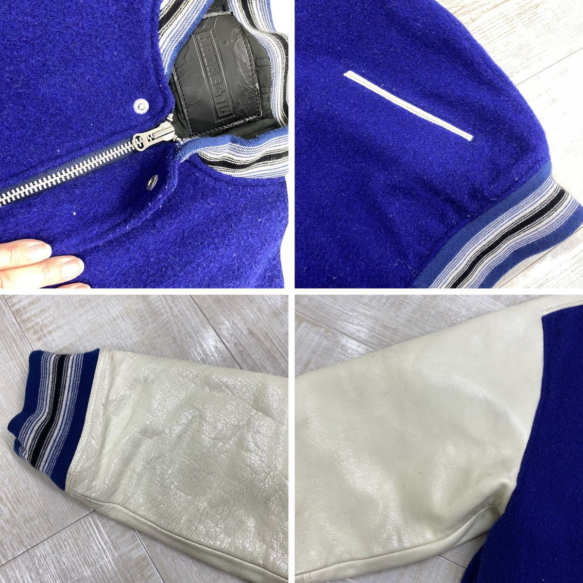 MAD HECTIC マッド ヘクティク 袖 レザー スタジャン サイズ L