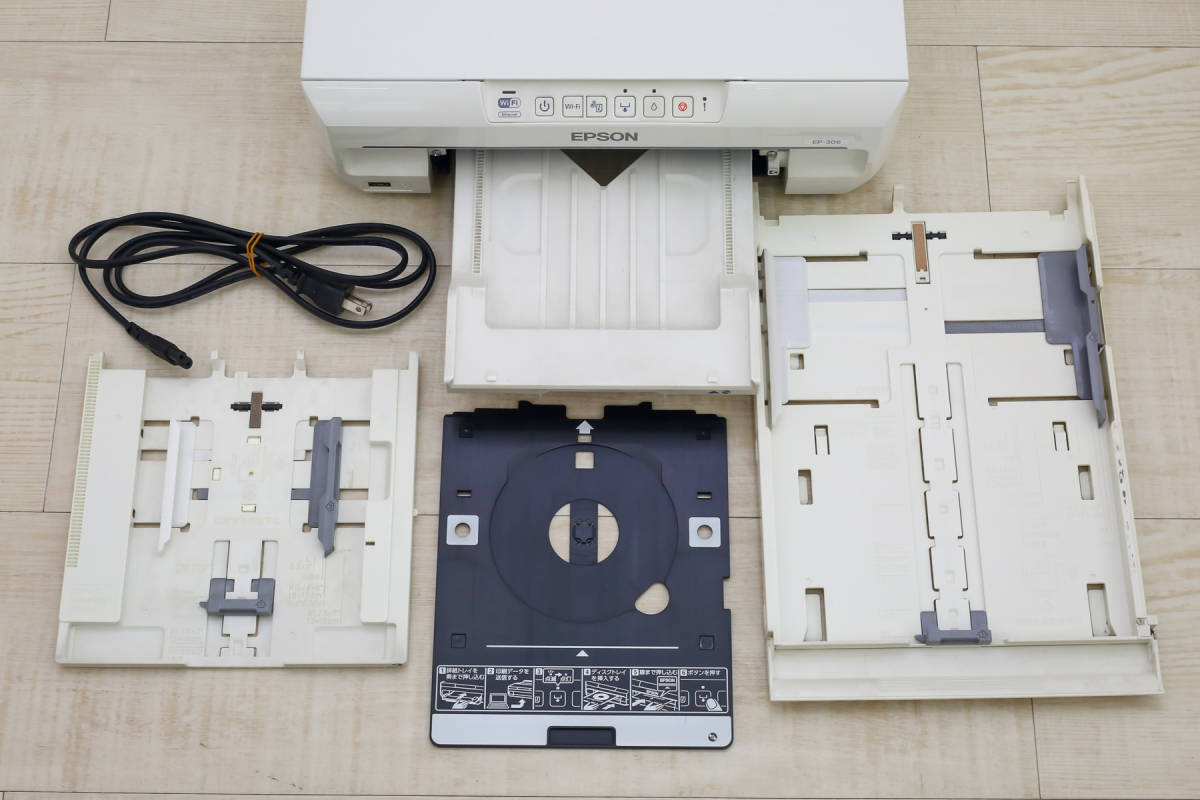 EPSON エプソン プリンター カラリオ EP-306（ホワイト）中古品 印刷