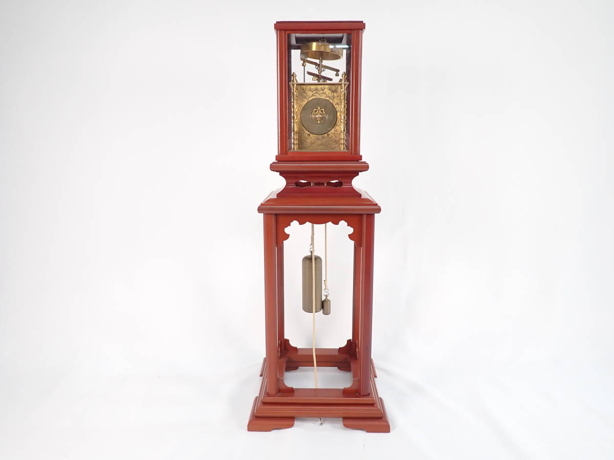 和時計 干支文字盤 二挺天符 大名時計 時計 置き時計 アンティーク 高さ約67cm 現状品