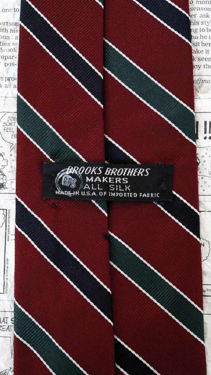 BROOKS BROTHERS ブルックスブラザーズ レップタイ 黒タグ