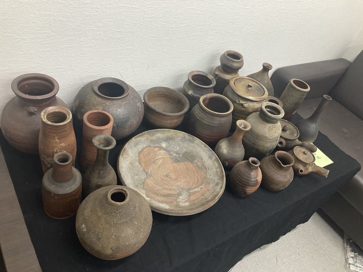 岡山県重要無形文化財保持者 山本出 備前 一輪花入 共箱