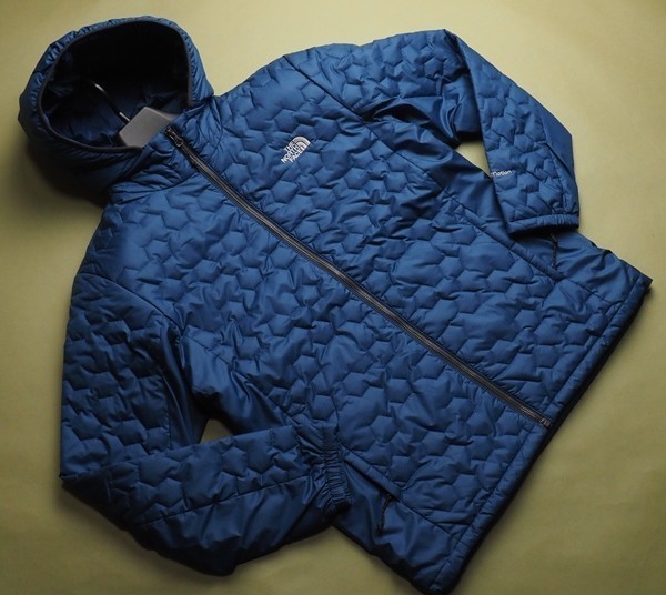 新品正規 ノースフェイス 六角キルティング 高機能中綿 V-MOTION AIR 3 ジャケット メンズLディープブルー(DPB) 直営店購入 ラスト