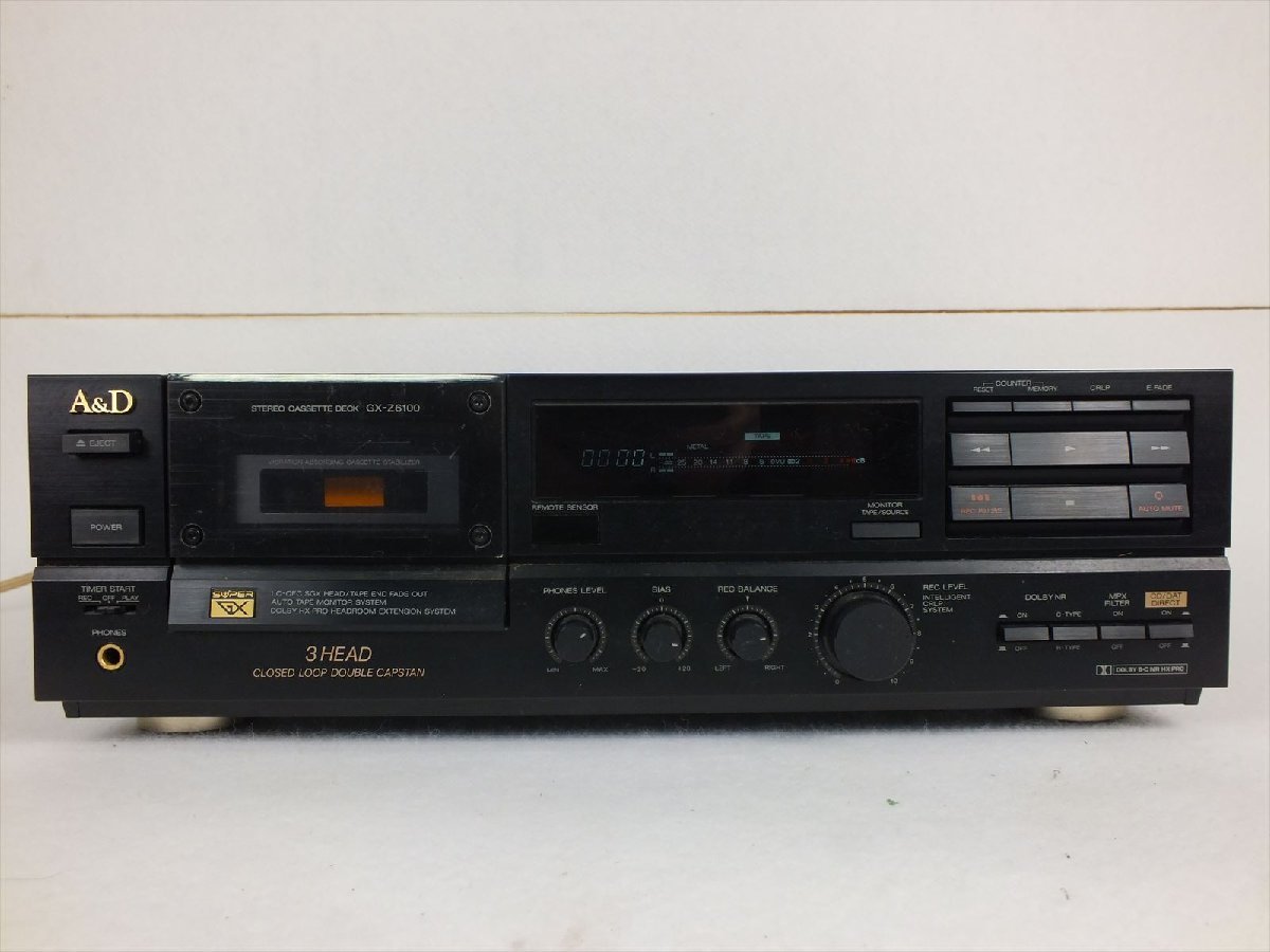 A&D GX-Z6100 - ステレオカセットデッキ 3ヘッドカセットデッキ